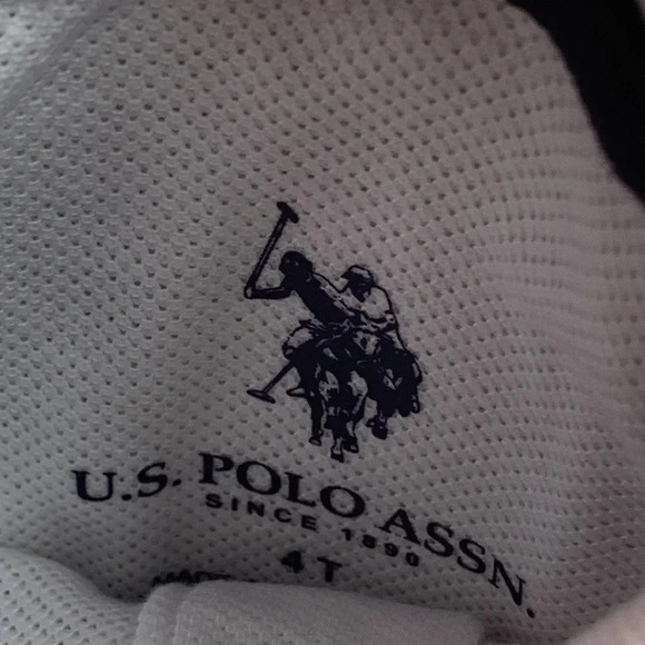 US Polo School Uniform Polo Shirt White 4T - Picture 6 of 6